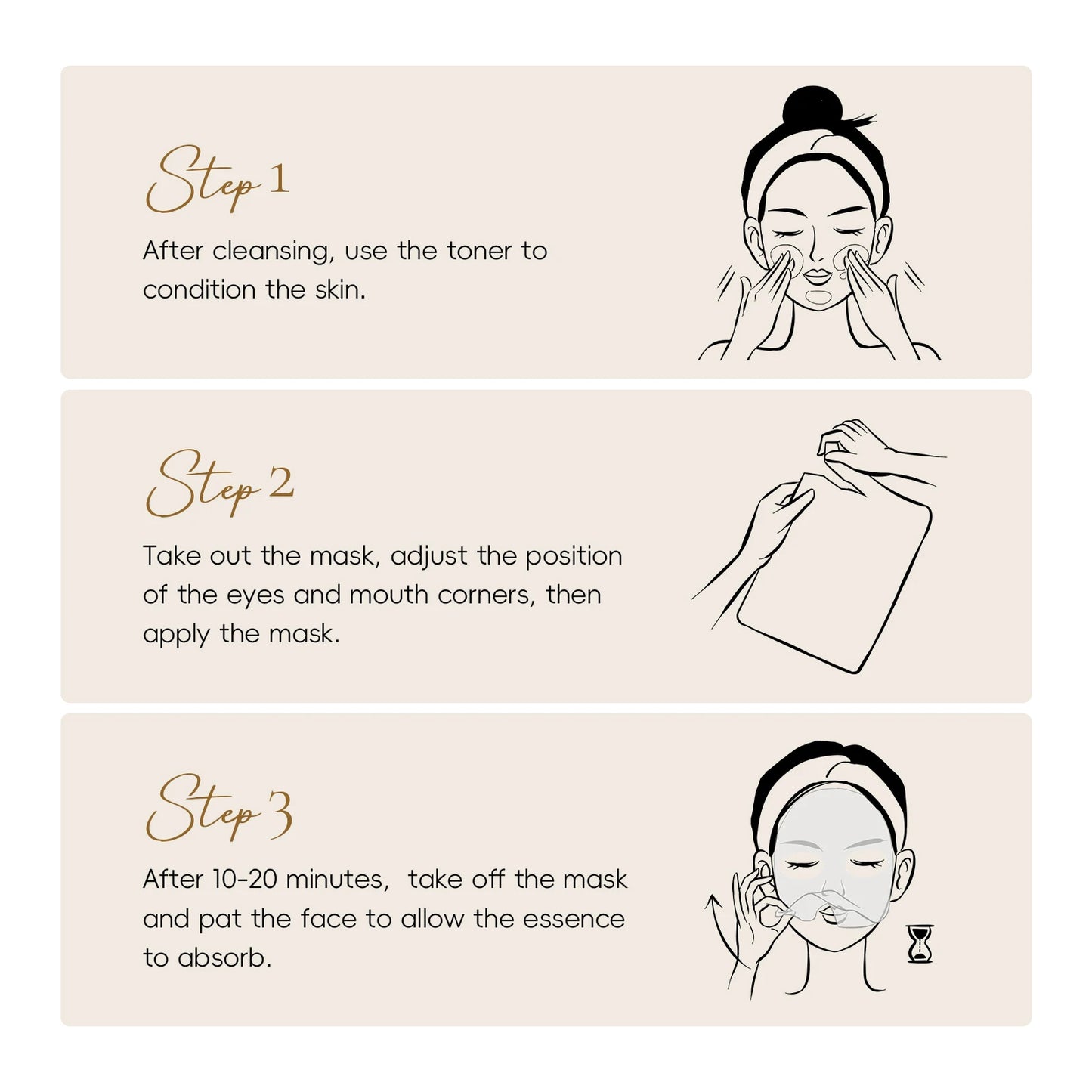 LAIKOU Korea Snail Collagen Essence Mask Hydrating Sheet Mask Anti-Wrinkle Face Mask Firming Skin Care 25g*20pcs - PrimeNest