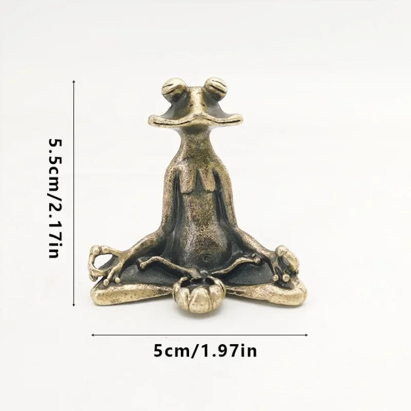 Zen Frog Incense Burner | Zinc Alloy Lotus Base Set