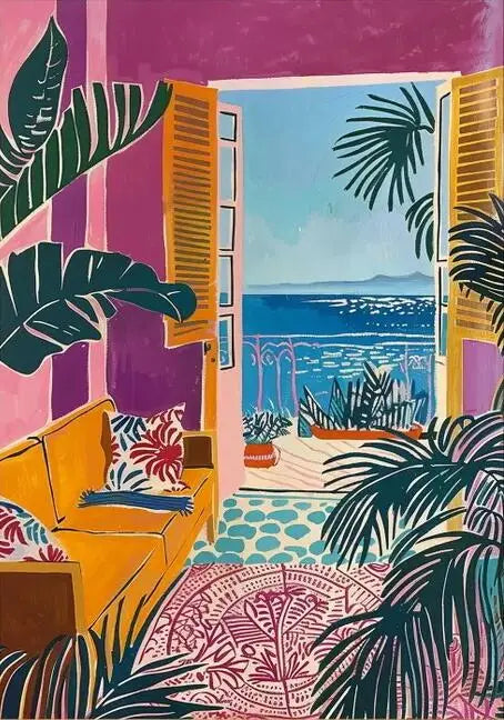 Henri Matisse Open Window Painting Poster Print For Living Room Home Decor Abstract Canvas Painting Modern Landscape Wall Art
