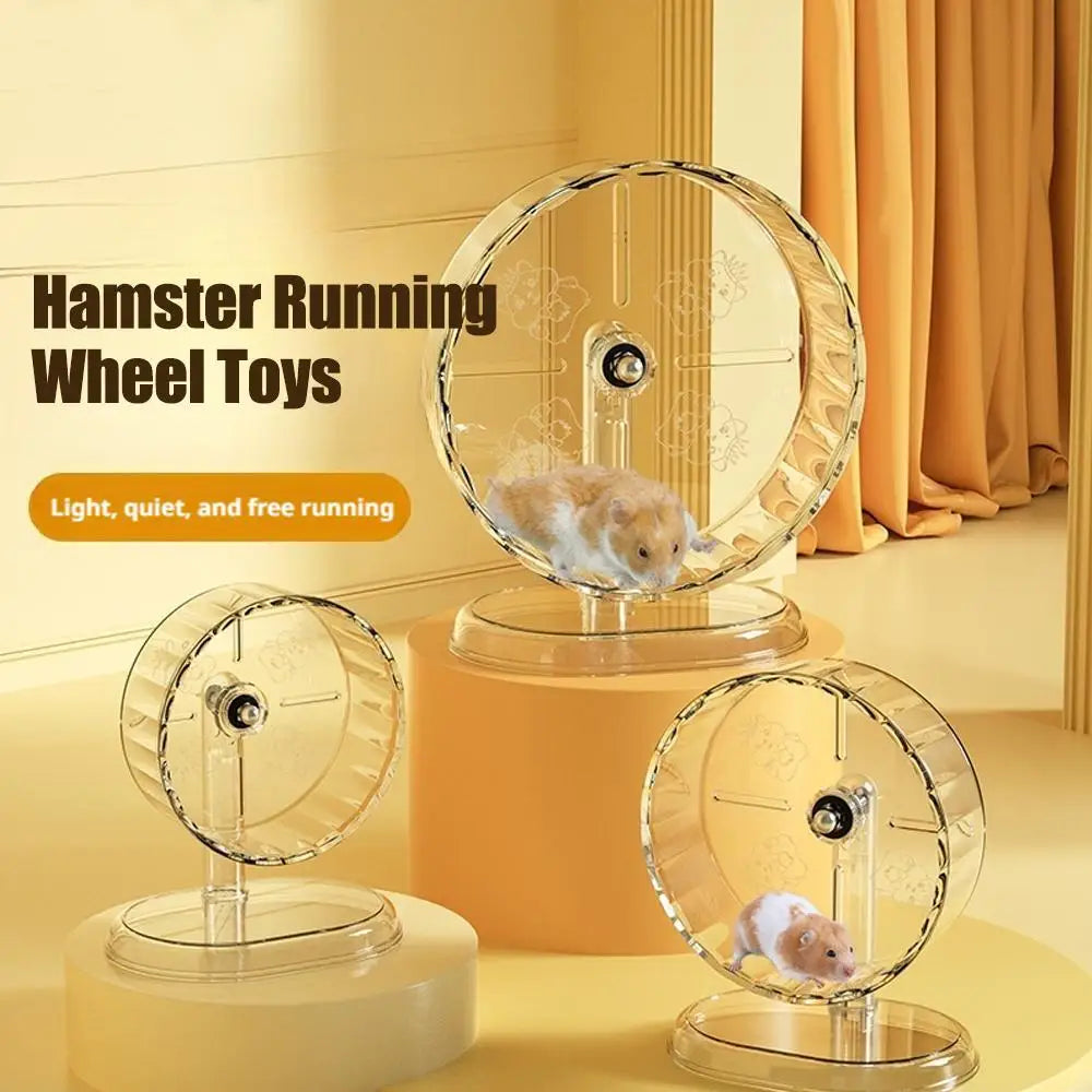 Transparent Hamster Running Wheel