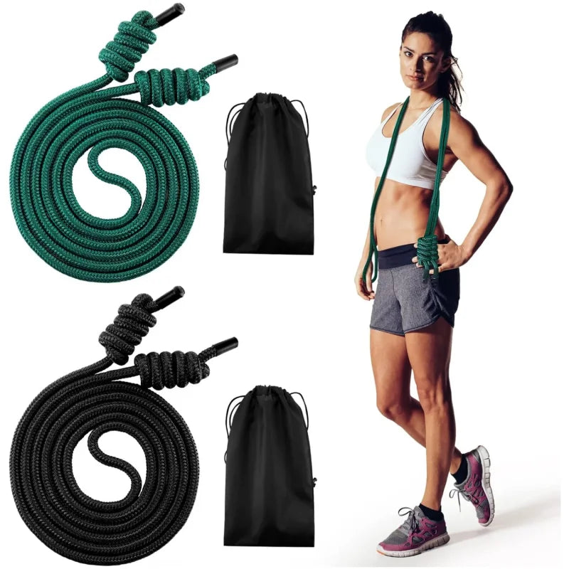 Flow Exercise Rope for Fitness Flow Double Braid Workout Rope Adjustable Length Jump Ropes for Men and Women Home Gym Workout