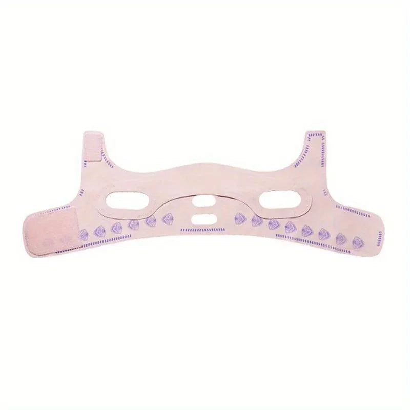Double-Layer Face Slimming Belt - 2-in-1 V Line Shaper Anti-Aging Strap for Cheek Chin Lift Overnight Facial Contouring - PrimeNest