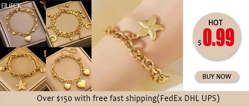 EILIECK 316L Stainless Steel Charms Pearl Star Celadon Pendant Drop Necklace For Women Golden Popular Summer Fashion Jewelry