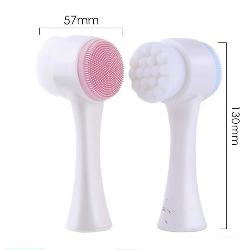 3D Double-Sided Silicone Face Brush