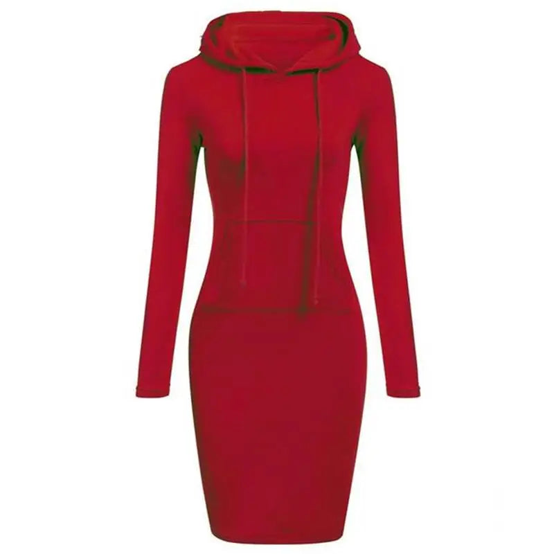 Women's Hooded Sweatshirt Dress