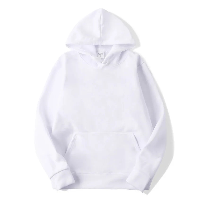 Men's Solid Colour Pullover Hoodie