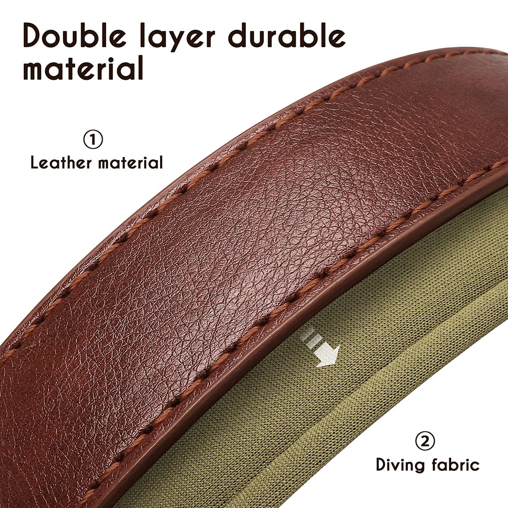 Customized PU Leather Nameplate Dog Collar Soft Padded Dogs Collars Free Engraving Name for Small Medium Large Dogs Adjustable - PrimeNest