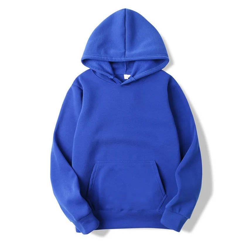 Men's Solid Colour Pullover Hoodie