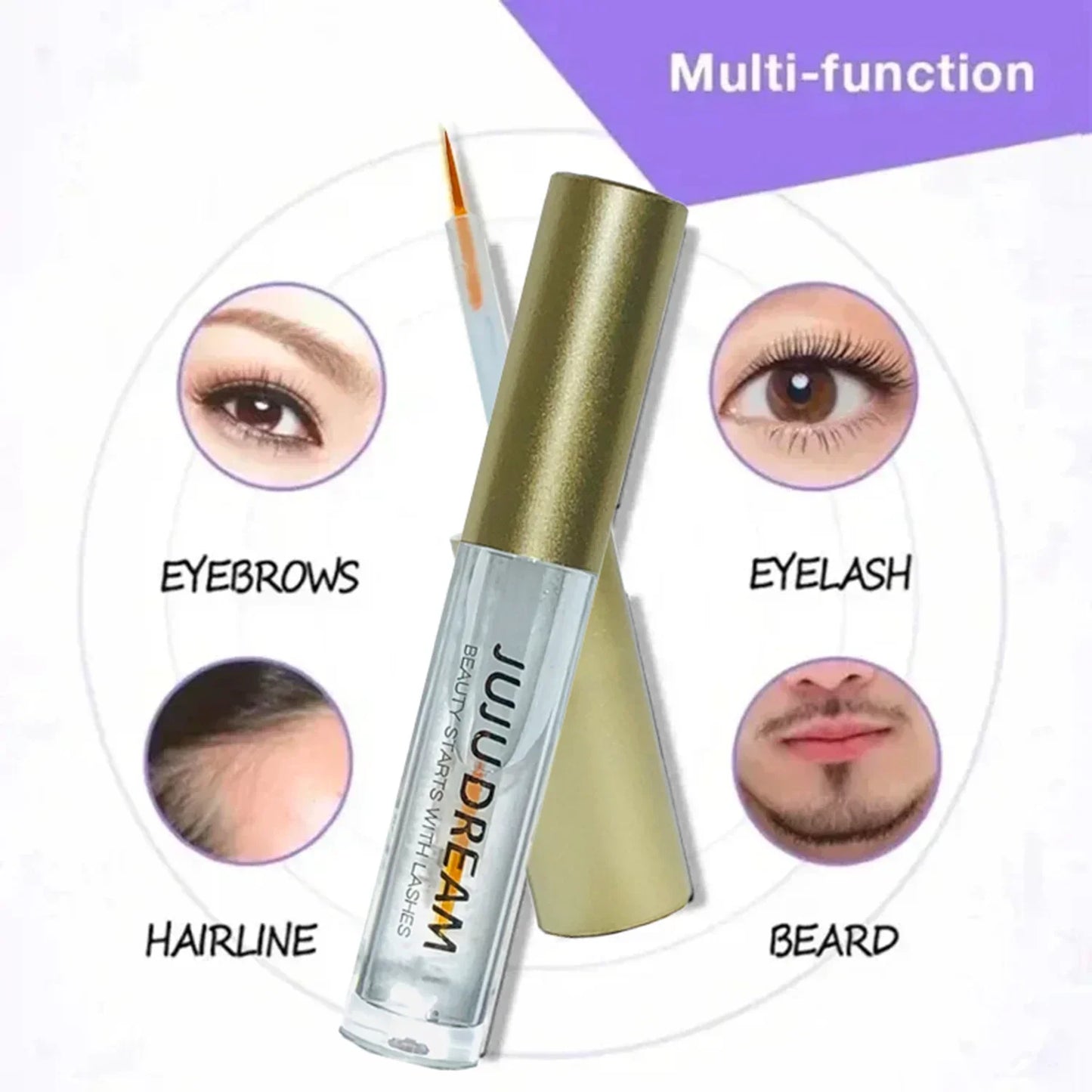 Eyelash Growth Serum – Fast Lengthening, Curling, Thickening, Waterproof, Long-Lasting, Gentle, Certified, Unisex - PrimeNest