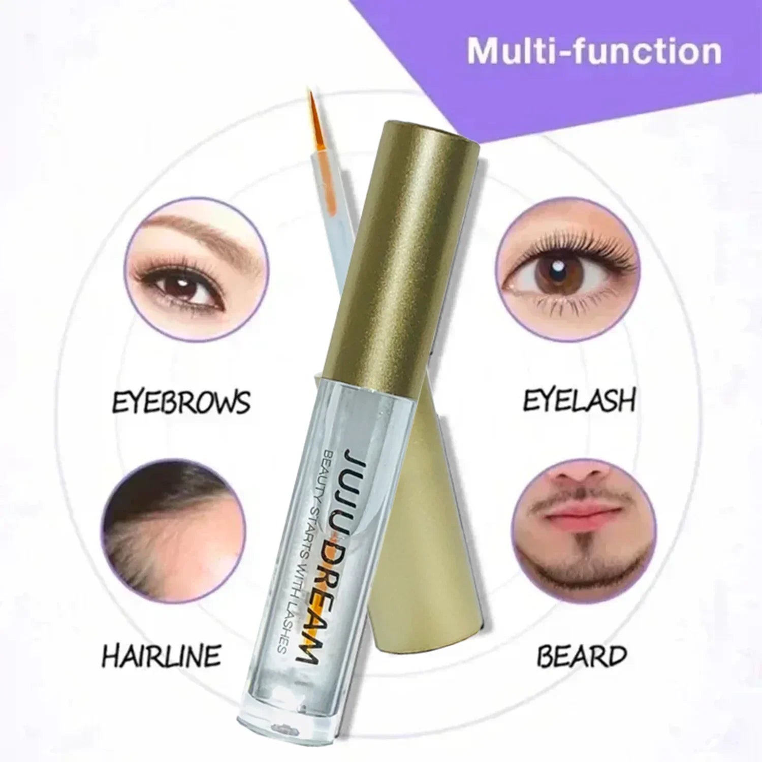 Eyelash Growth Serum – Fast Lengthening, Curling, Thickening, Waterproof, Long-Lasting, Gentle, Certified, Unisex - PrimeNest