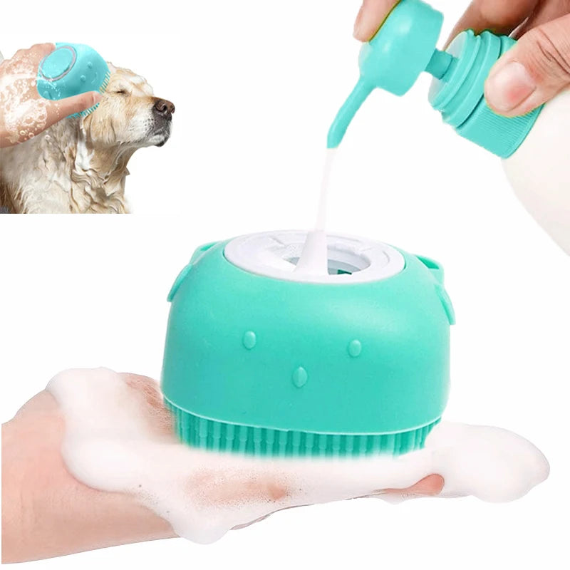 Silicone Pet Bathing & Massage Brush