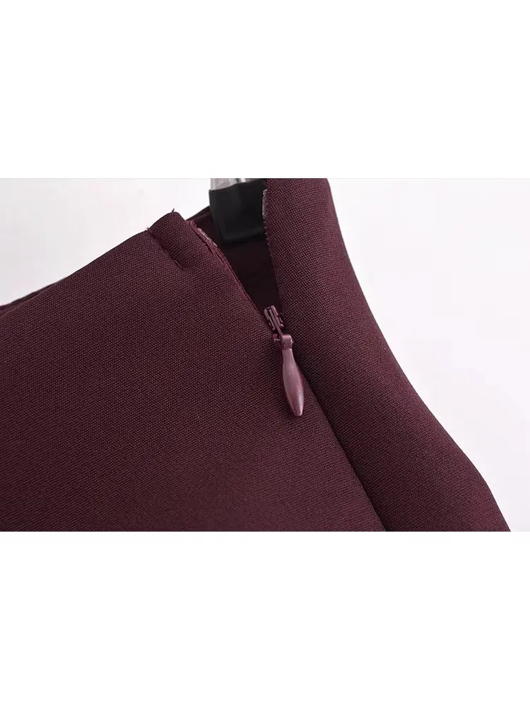 High Waist Zip Mini Skirt