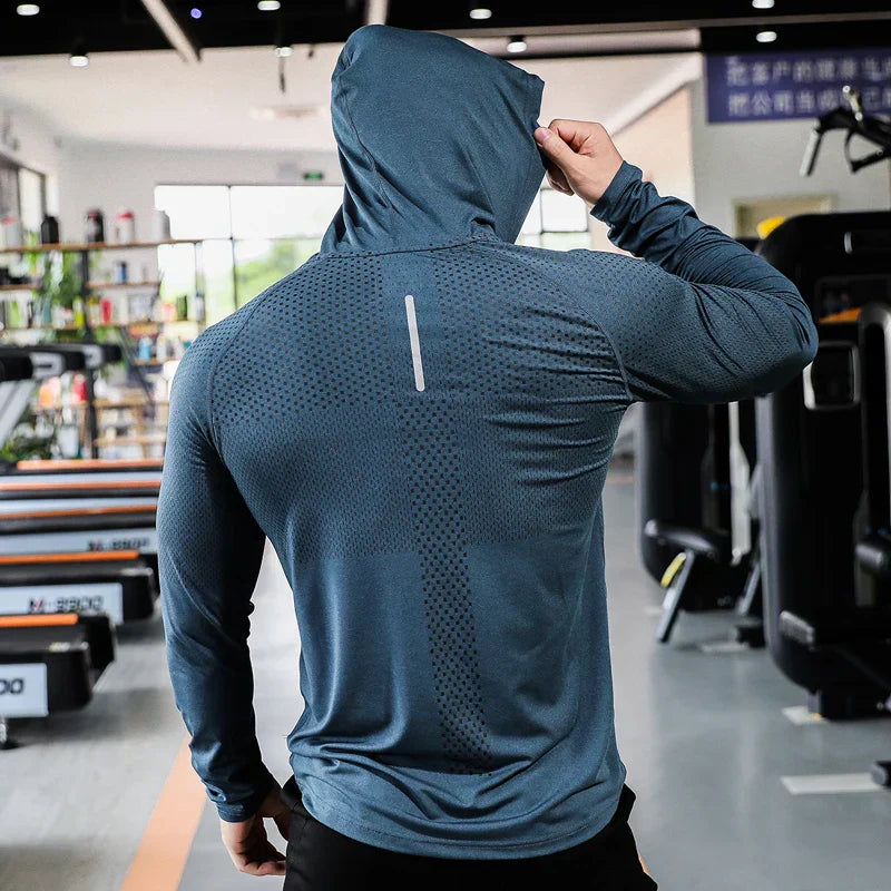 Men's Fitness Tracksuit as Running Sport Hoodie & Gym Joggers Set-2