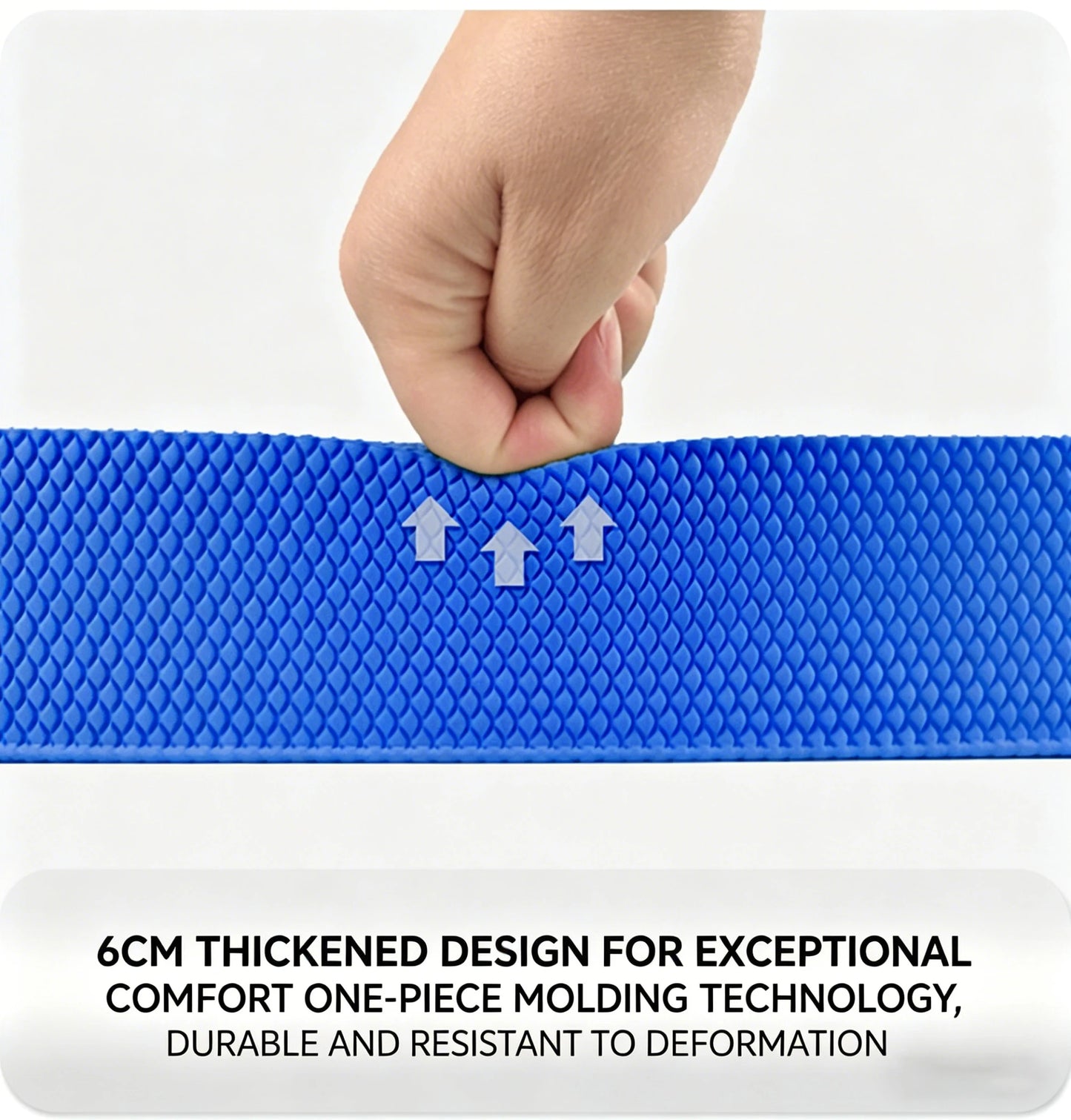 TPE Balance Pad Non-Slip Thickened High Rebound Foam Mat for Core Stability Yoga Fitness Training 50x40cm