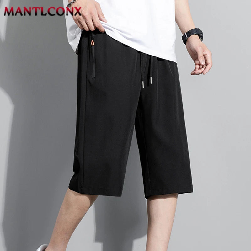 Men's Elastic Waist Quick-Dry Sports Shorts