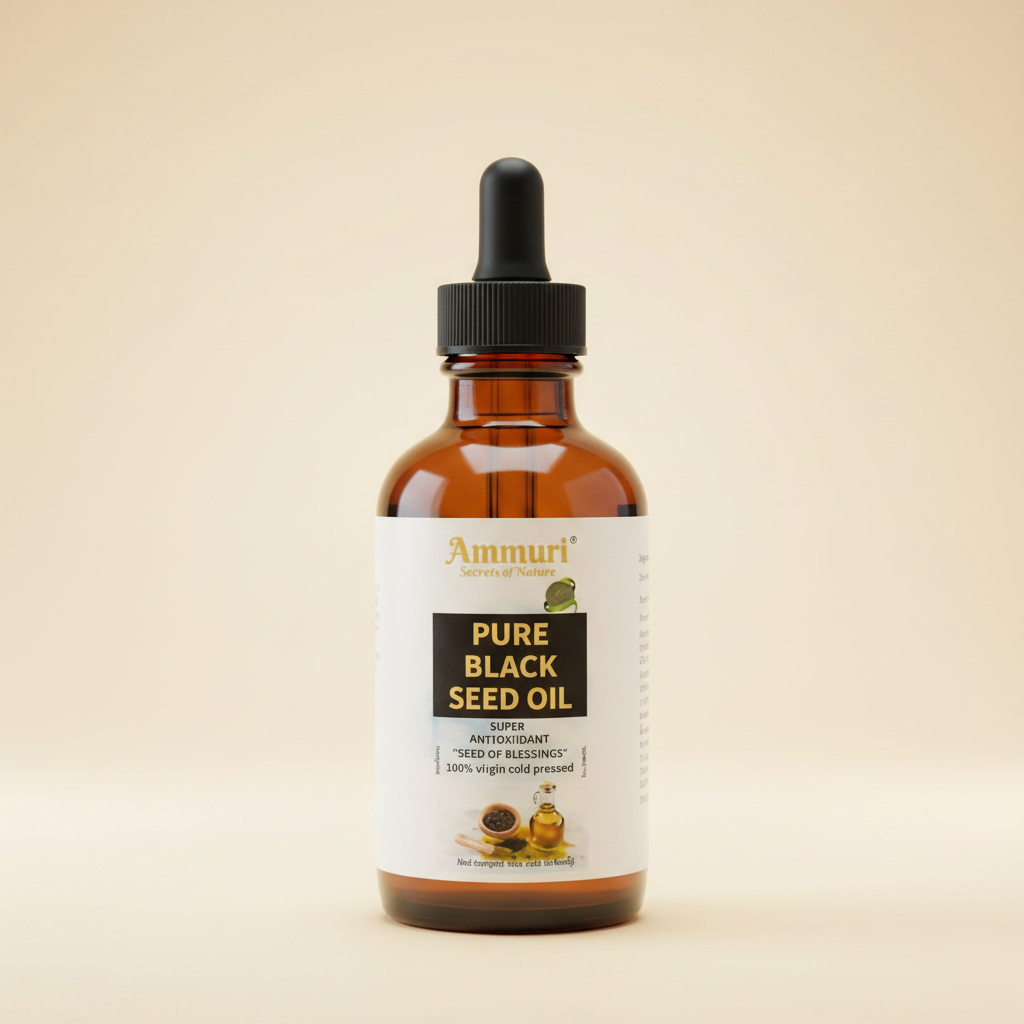 Pure Organic Black Seed Oil for Skin, Hair &amp; Wellness | Ammuri-0