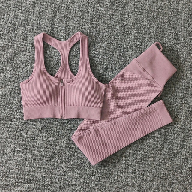 Women Fitness Yoga Sets Seamless Sports Suits Workout Clothes Sports Bra Gym Leggings Sports Wear Gym Clothing Sportswear-8