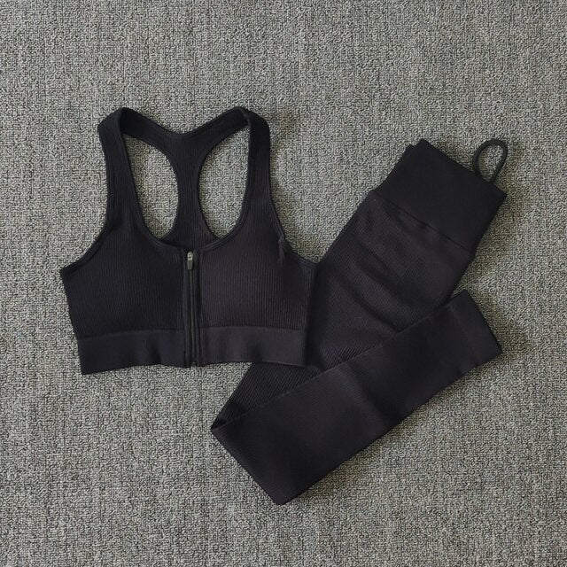 Women Fitness Yoga Sets Seamless Sports Suits Workout Clothes Sports Bra Gym Leggings Sports Wear Gym Clothing Sportswear-5