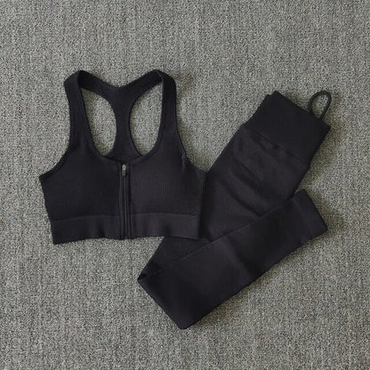 Women Fitness Yoga Sets Seamless Sports Suits Workout Clothes Sports Bra Gym Leggings Sports Wear Gym Clothing Sportswear-5