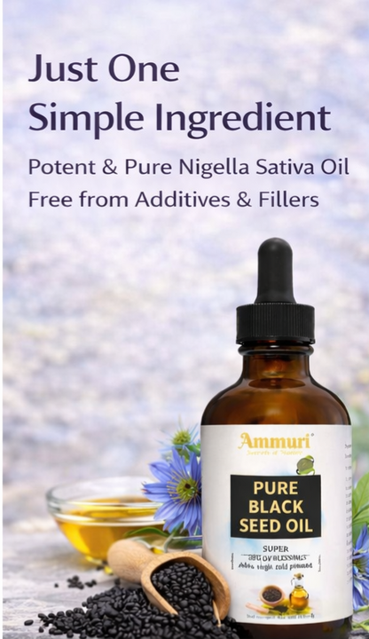 Pure Organic Black Seed Oil for Skin, Hair &amp; Wellness | Ammuri-4